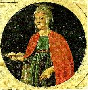 Piero della Francesca st agatha from the predella of the st anthony polyptych oil painting artist